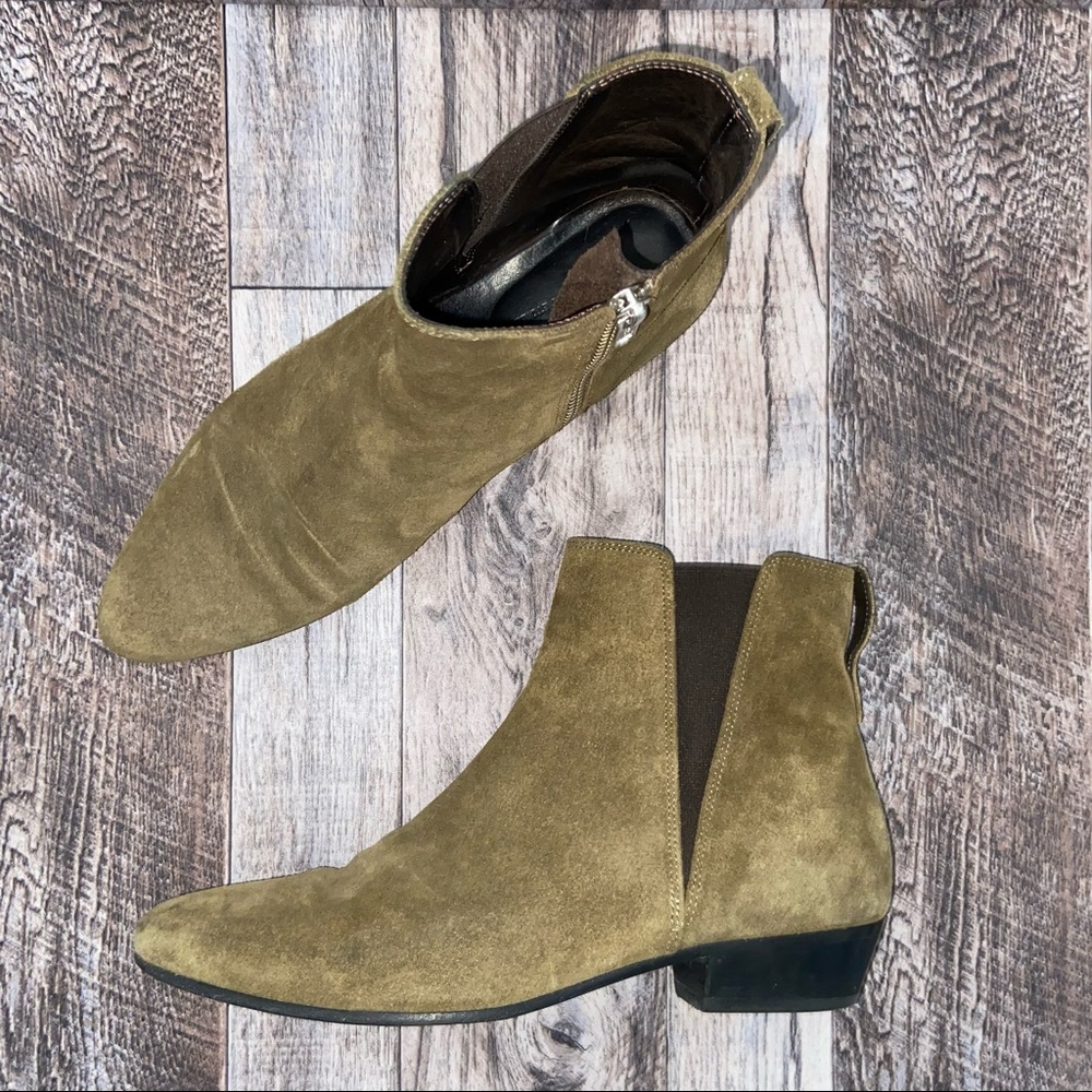 Isabel Marant Etoile Taupe Suede Booties